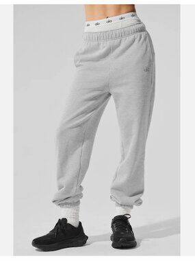 Alo Yoga Accolade Sweatpant Athletic Heather Gray Womens M
